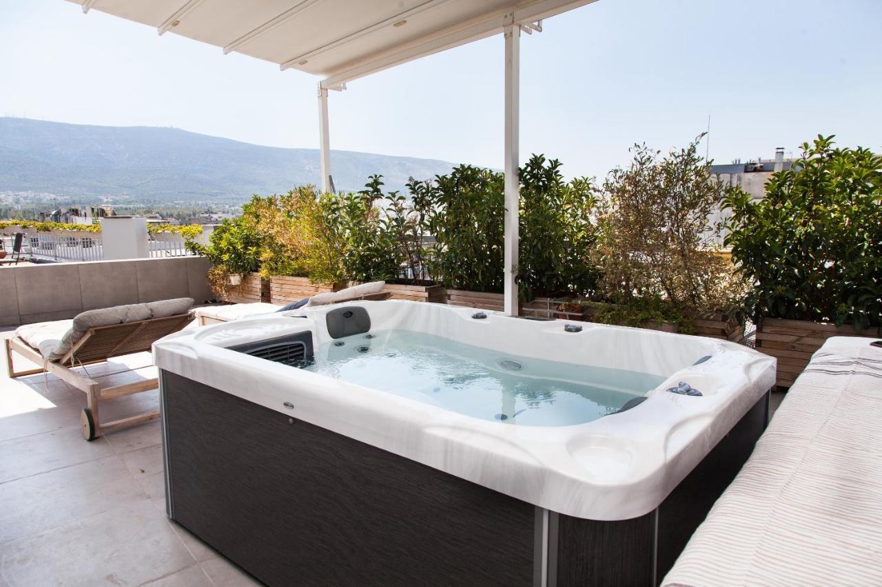 Gorgeous Penthouse With Private Jacuzzi And Amazing View! Lejlighed Athen Eksteriør billede