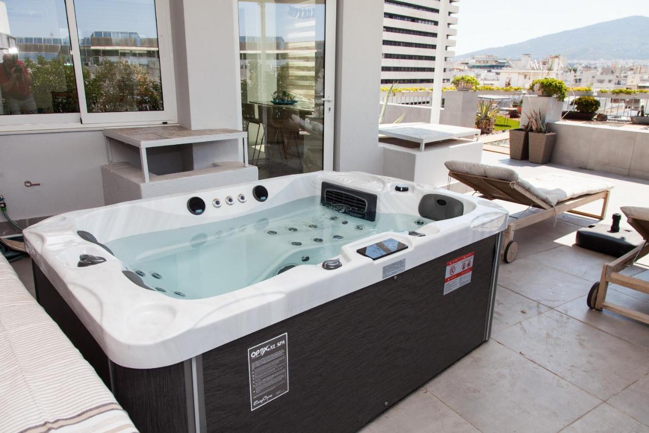 Gorgeous Penthouse With Private Jacuzzi And Amazing View! Lejlighed Athen Eksteriør billede